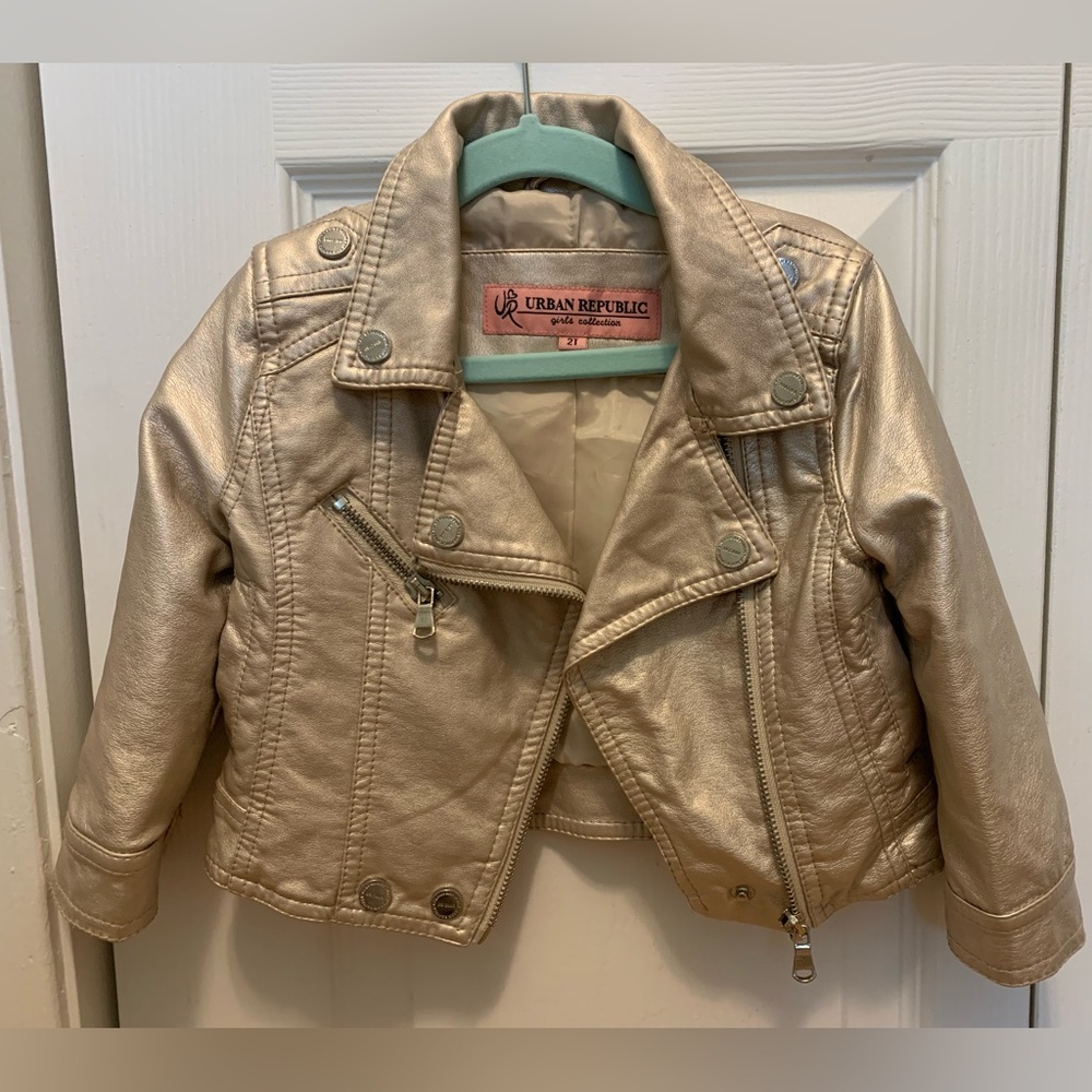Urban Republic faux leather girls jacket